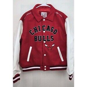 Ultra Game Official Licensed NBA Chicago Bulls Varsity Bomber Jacket Sz L Nwt